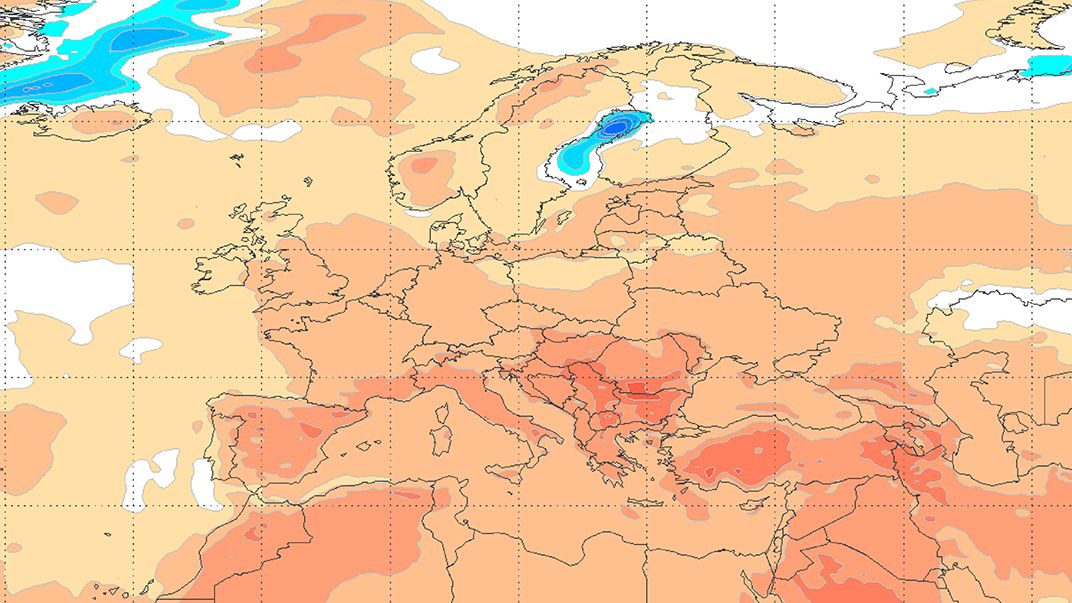 Léto v Evropě bude nezvykle horké, předvídá model